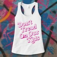 Don't Tread On Our Child Funny Quote Retro Brittany Aldean Women's Tank Top thumb 3