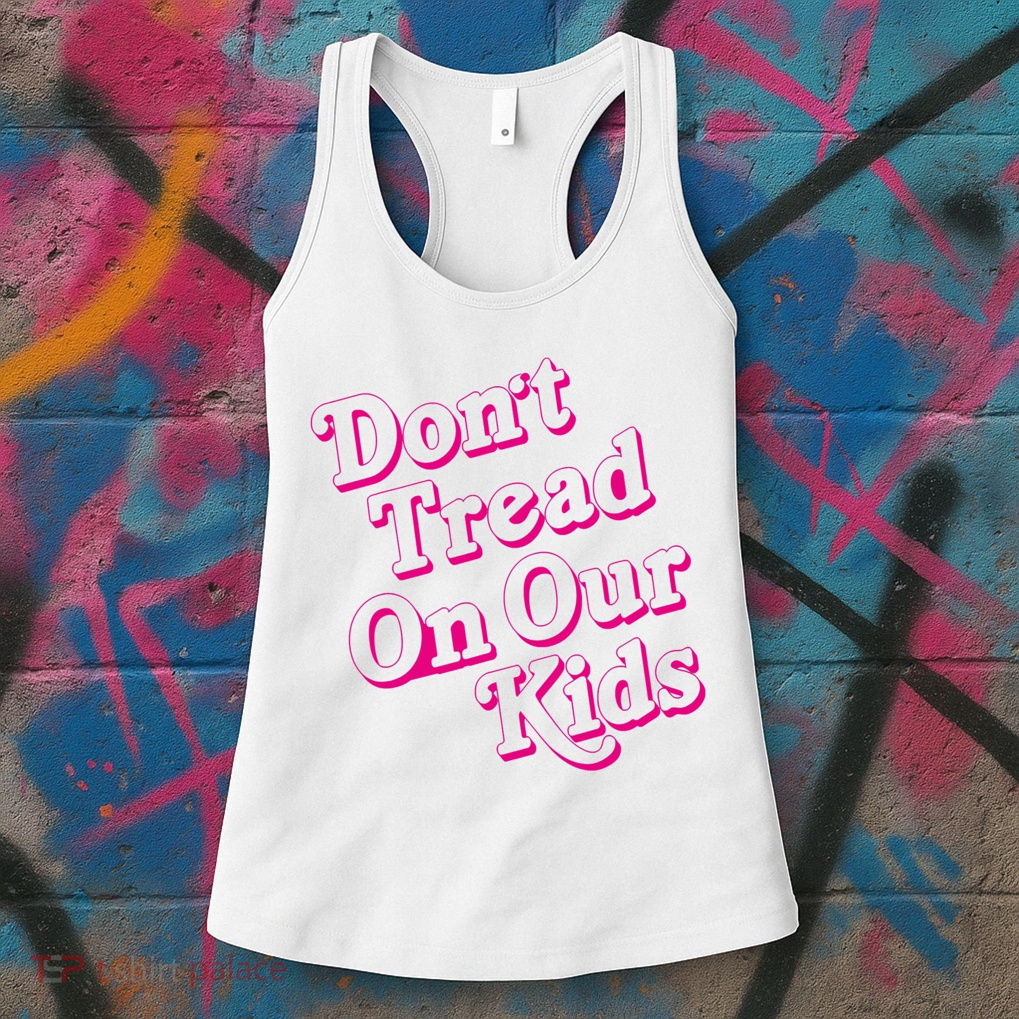 Don't Tread On Our Child Funny Quote Retro Brittany Aldean Women's Tank Top