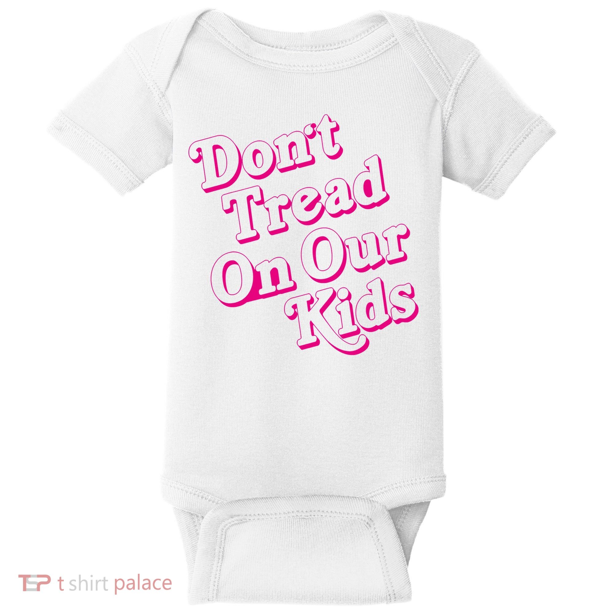 Don't Tread On Our Child Funny Quote Retro Brittany Aldean Baby Bodysuit