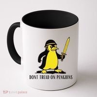 Dont Tread On Penguins Coffee Mug thumb 0