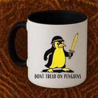 Dont Tread On Penguins Coffee Mug thumb 2