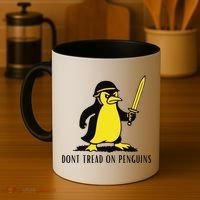Dont Tread On Penguins Coffee Mug thumb 4