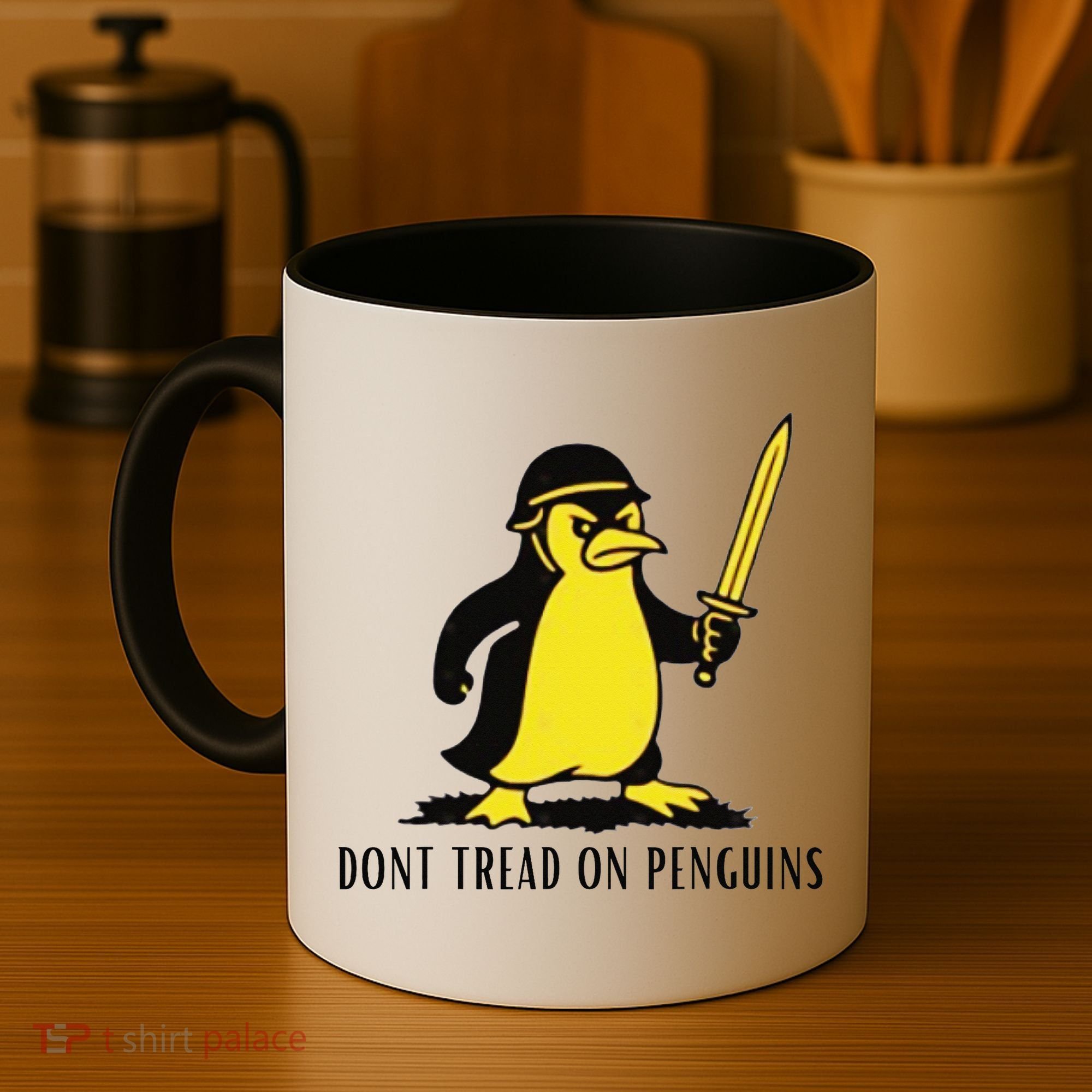 Dont Tread On Penguins Coffee Mug