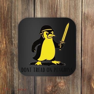 Dont Tread On Penguins Coaster