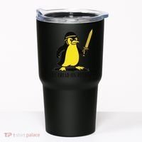 Dont Tread On Penguins Tumbler thumb 0