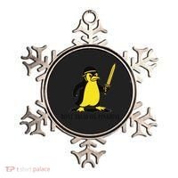 Dont Tread On Penguins Ornament thumb 0