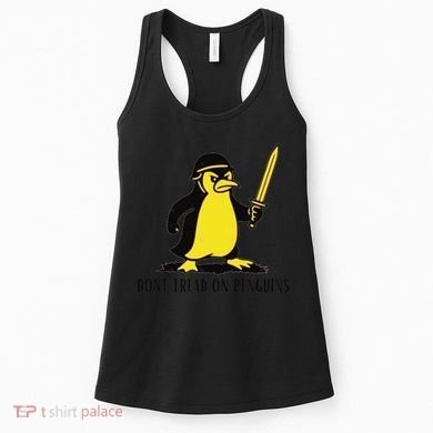 Dont Tread On Penguins Women's Tank Top