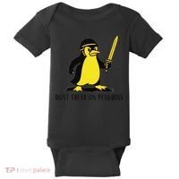 Dont Tread On Penguins Baby Bodysuit thumb 0