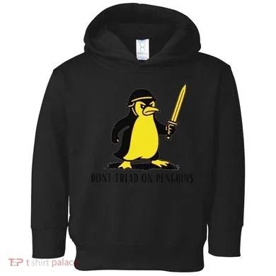 Dont Tread On Penguins Toddler Hoodie