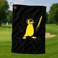 Dont Tread On Penguins Golf Towel thumb 1