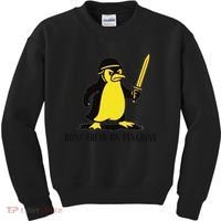 Dont Tread On Penguins Kids Sweatshirt thumb 0