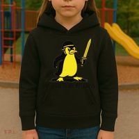 Dont Tread On Penguins Kids Hoodie thumb 3