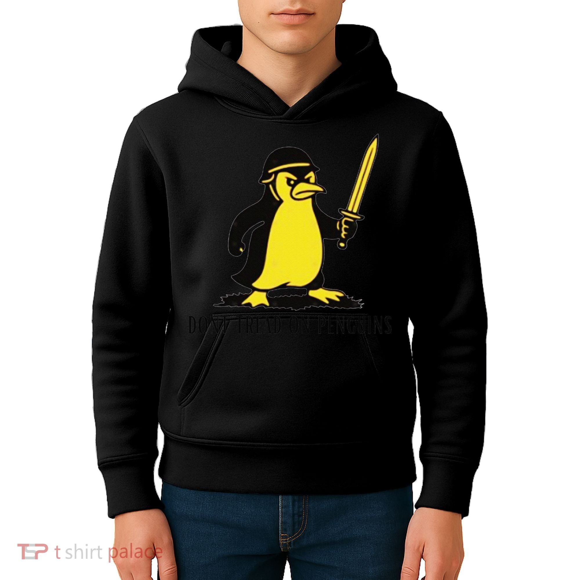 Dont Tread On Penguins Kids Hoodie