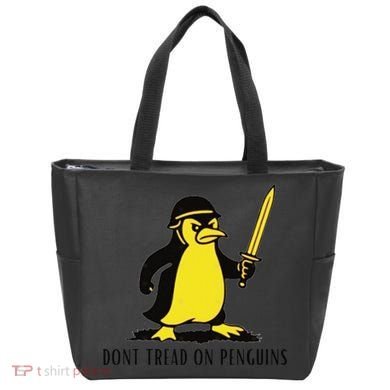 Dont Tread On Penguins Tote Bag