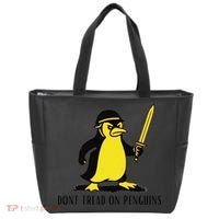 Dont Tread On Penguins Tote Bag thumb 0