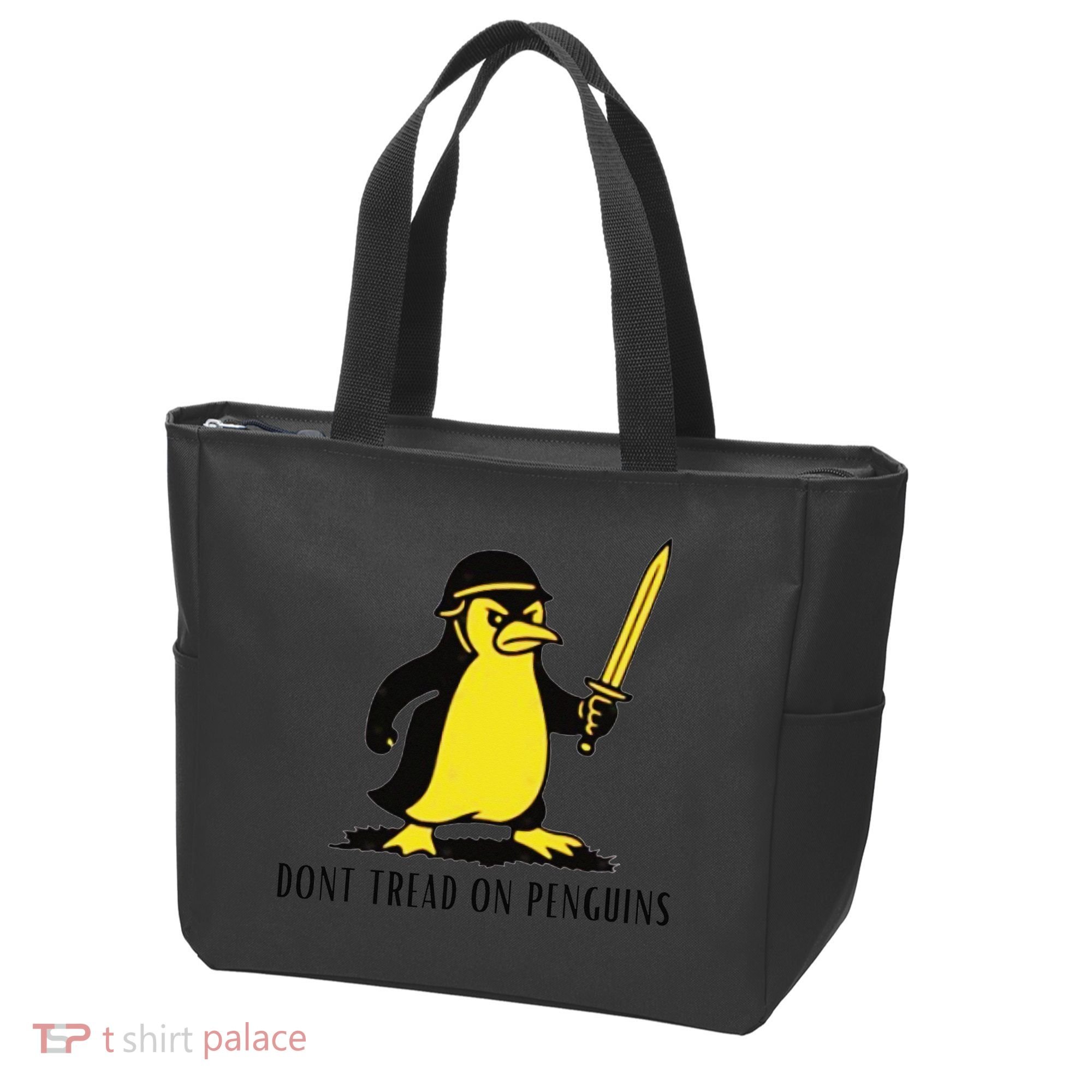 Dont Tread On Penguins Tote Bag