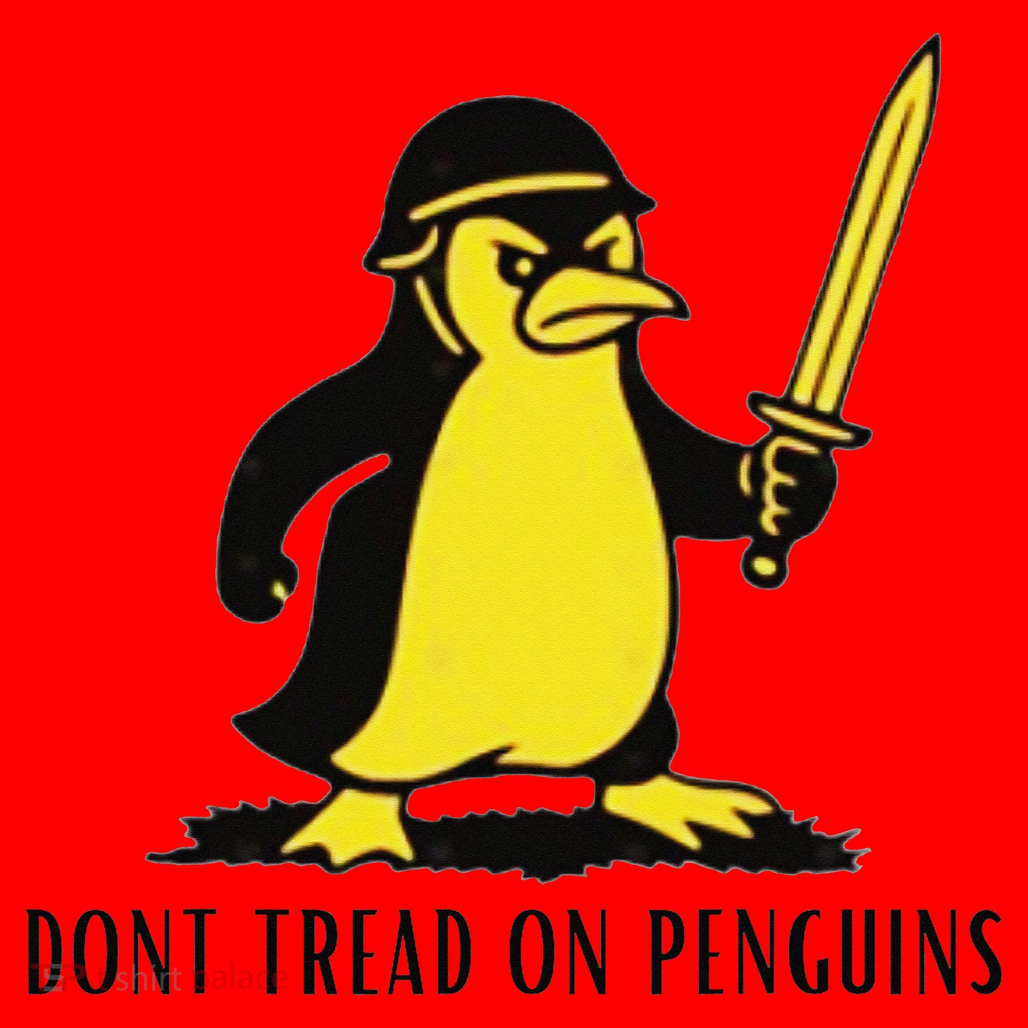 Dont Tread On Penguins Santa Hat