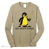 Dont Tread On Penguins Long Sleeve Shirt thumb 0