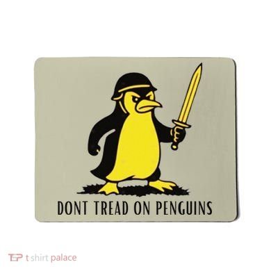 Dont Tread On Penguins Mousepad
