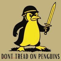 Dont Tread On Penguins Kids T-Shirt thumb 2