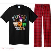Dentist Trick Or Teeth Halloween Monster Dental Life Western Gift Pajama Set thumb 0