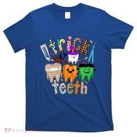 Dentist Trick Or Teeth Halloween Monster Dental Life Western Gift T-Shirt thumb 0