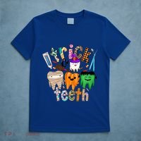 Dentist Trick Or Teeth Halloween Monster Dental Life Western Gift T-Shirt thumb 5