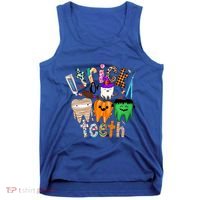 Dentist Trick Or Teeth Halloween Monster Dental Life Western Gift Tank Top thumb 0