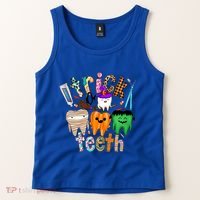 Dentist Trick Or Teeth Halloween Monster Dental Life Western Gift Tank Top thumb 2
