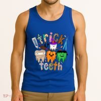 Dentist Trick Or Teeth Halloween Monster Dental Life Western Gift Tank Top thumb 3