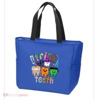 Dentist Trick Or Teeth Halloween Monster Dental Life Western Gift Tote Bag thumb 3