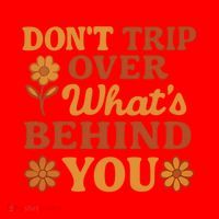 Don't Trip Over What's Behind You Santa Hat thumb 1
