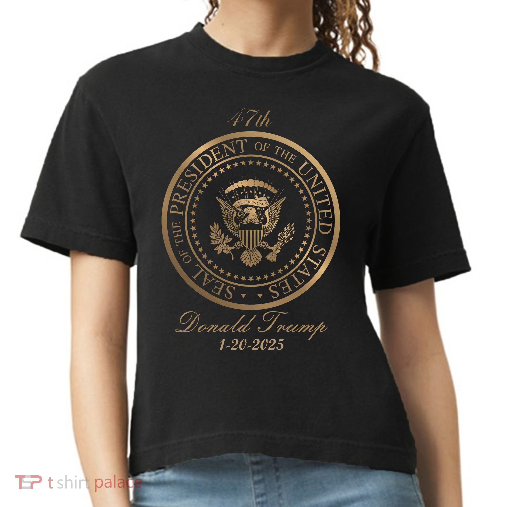 Donald Trump Official Gold Seal 47th President Comfort Colors Boxy T-Shirt