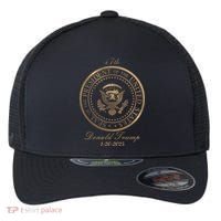 Donald Trump Official Gold Seal 47th President Flexfit Unipanel Trucker Cap thumb 0