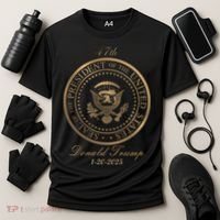 Donald Trump Official Gold Seal 47th President Cooling Performance Crew T-Shirt thumb 3