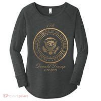 Donald Trump Official Gold Seal 47th President Women's Perfect Tri Tunic Long Sleeve Shirt thumb 0