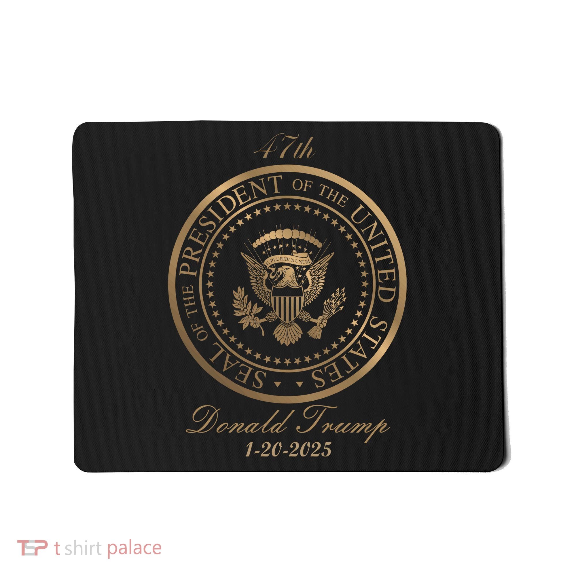 Donald Trump Official Gold Seal 47th President Mousepad