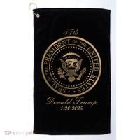 Donald Trump Official Gold Seal 47th President Golf Towel thumb 0