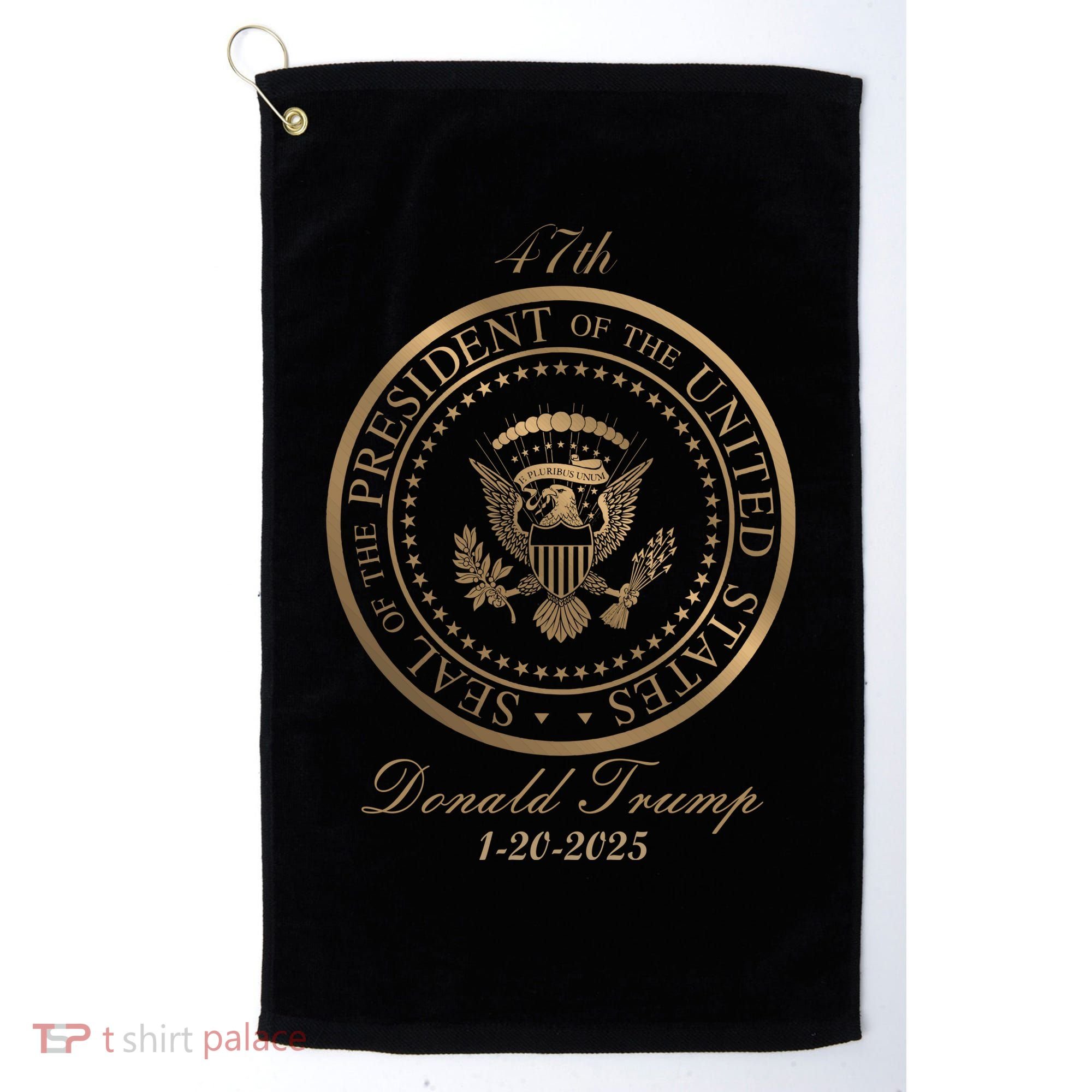 Donald Trump Official Gold Seal 47th President Golf Towel