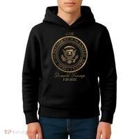 Donald Trump Official Gold Seal 47th President Kids Hoodie thumb 4