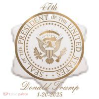 Donald Trump Official Gold Seal 47th President Ceramic Ornament thumb 2