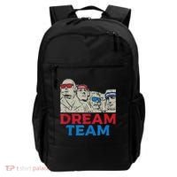 Dream Team Presidents Mount Rushmore Funny 4th Of July Backpack thumb 0
