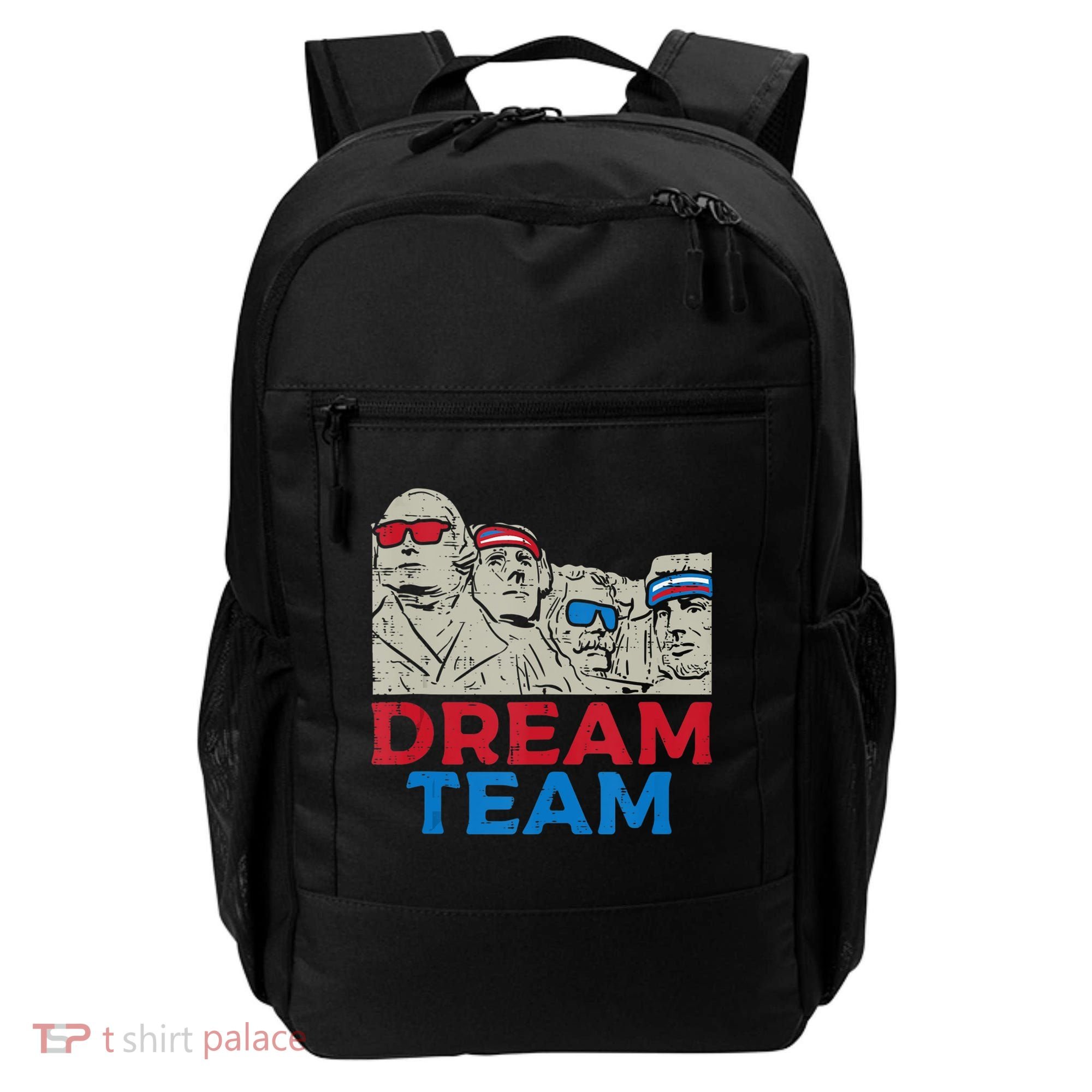 Dream Team Presidents Mount Rushmore Funny 4th Of July Backpack
