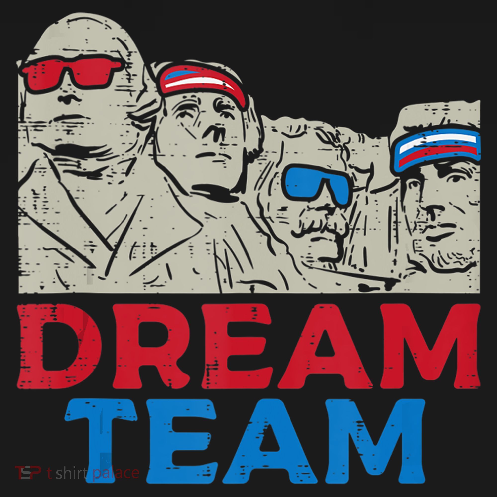 Dream Team Presidents Mount Rushmore Funny 4th Of July Backpack