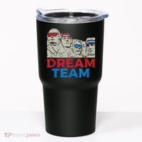 Dream Team Presidents Mount Rushmore Funny 4th Of July Tumbler thumb 0