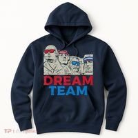 Dream Team Presidents Mount Rushmore Funny 4th Of July Hoodie thumb 0