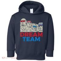 Dream Team Presidents Mount Rushmore Funny 4th Of July Toddler Hoodie thumb 0