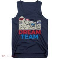 Dream Team Presidents Mount Rushmore Funny 4th Of July Tank Top thumb 0