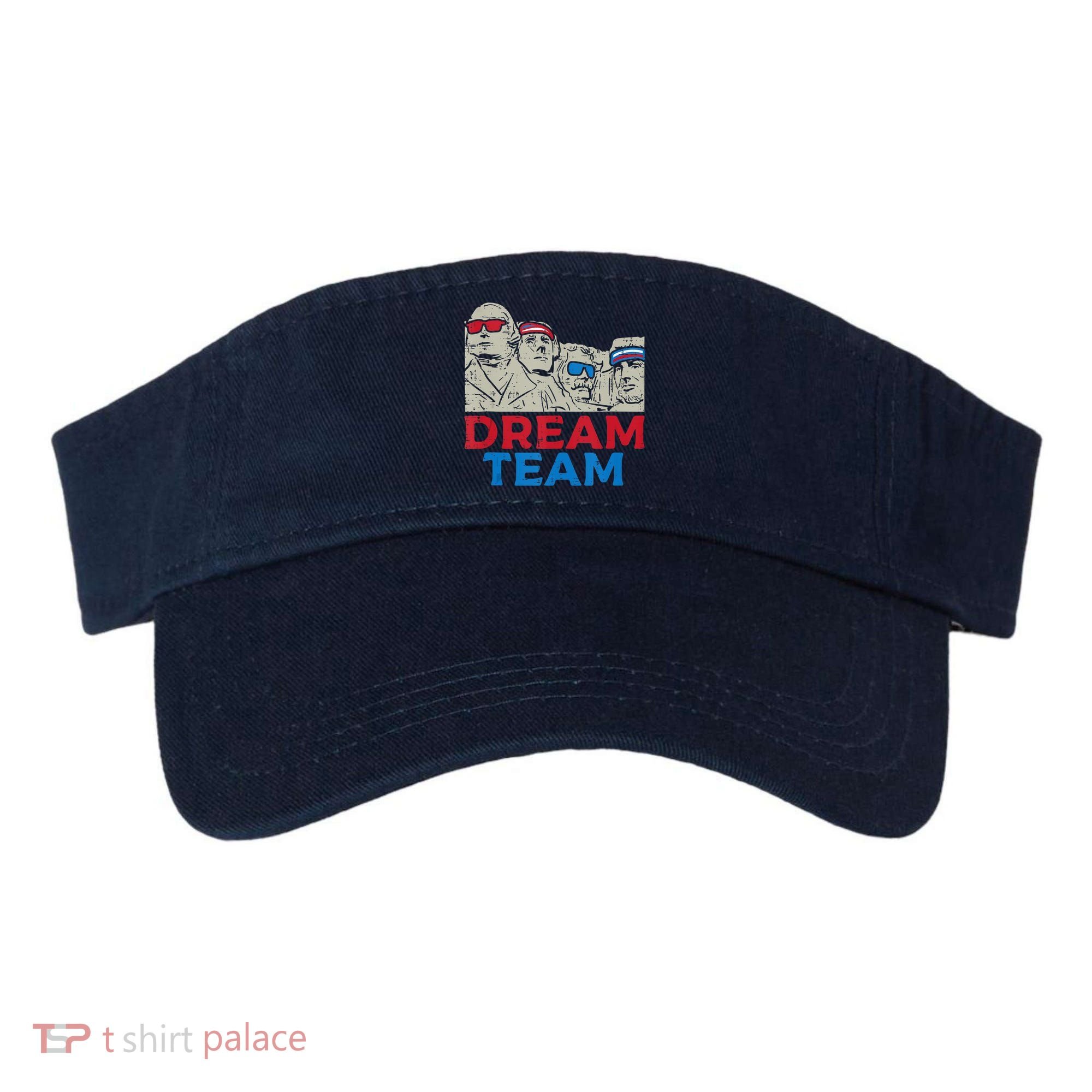 Dream Team Presidents Mount Rushmore Funny 4th Of July Visor