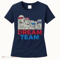 Dream Team Presidents Mount Rushmore Funny 4th Of July Women's T-Shirt thumb 0